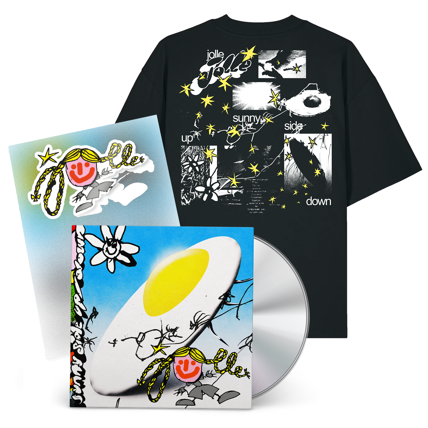 Jolle Sunny Side Up :/ Down CD + T-Shirt + Sticker 451164